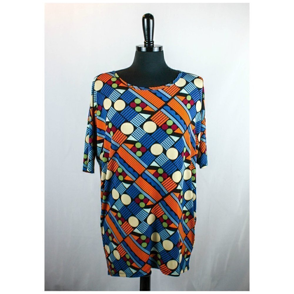 LuLaRoe Tunic Top Geometric Print XXS
